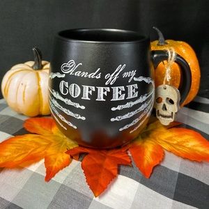 Limited Skeleton Hands Black ceramic mug